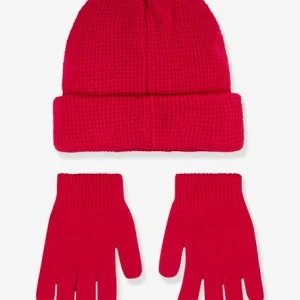 soldes pas cher Beanie Set Gants + Bonnet CONVERSE Framboise – Converse 9