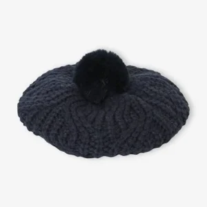 boutique en ligne Béret Fille En Maille Torsadée Encre – Vertbaudet 9