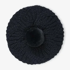 Béret Fille En Maille Torsadée Encre – Vertbaudet boutique pas cher 11