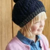 Béret Fille En Maille Torsadée Encre – Vertbaudet boutique pas cher 14