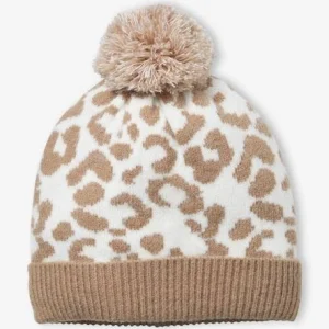 mode Bonnet Animalier En Maille Jacquard Beige – Vertbaudet 14