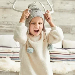 soldes en ligne Bonnet Esprit Péruvien Fille Avec Pois En Relief Gris Chiné – Vertbaudet 18