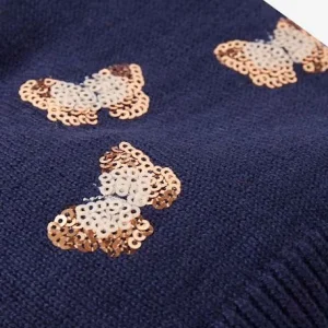 Bonnet Fille Papillons En Sequins Marine Grisé – Vertbaudet site pas cher 9