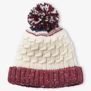 dernière tendance Bonnet Garçon En Maille Torsadée Bordeaux – Vertbaudet 9