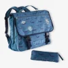 Cartable “capitaine” Et Sa Trousse Assortie Bleu Ardoise Foncé Imprimé – Vertbaudet l'unique style 11