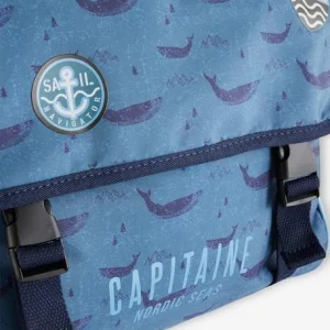 Cartable “capitaine” Et Sa Trousse Assortie Bleu Ardoise Foncé Imprimé – Vertbaudet officiel 16