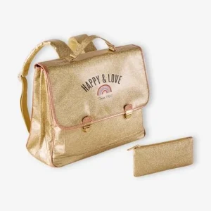 Nouvelle tendance Cartable Pailleté Et Sa Trousse Assortiie Fille Doré – Vertbaudet 18