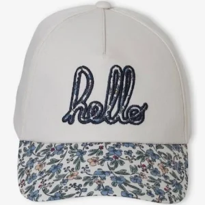 grande marque pas cher Casquette Fille Imprimée “hello” écru – Vertbaudet 14