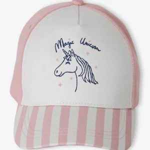 Casquette Fille Licorne Visière Rayée Rayé Rose – Vertbaudet luxe soldes 9