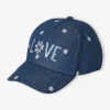 design à la mode Casquette Fille “love” En Denim Brodé Bleu Jean – Vertbaudet 14