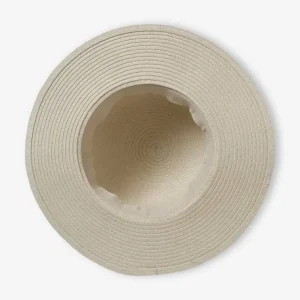 achat pas cher Chapeau Aspect Paille Avec Marguerites Fille Sable – Vertbaudet 9