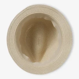 soldes Chapeau Aspect Paille Avec Perles Fille Sable – Vertbaudet 10