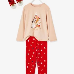 site en ligne Coffret Noël Pyjama + Chaussettes Fille Rose – Vertbaudet 14