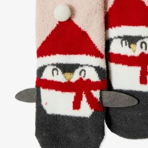 Retour Facile et Gratuit Coffret Noël Pyjama + Chaussettes Fille Cosy Christmas Ivoire Chiné – Vertbaudet 16