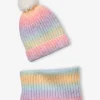 achat Ensemble Bonnet Et Snood Arc-en-ciel Fille Bleu Clair Bicolor/multicolor – Vertbaudet 10