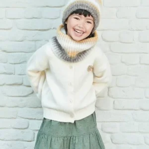 pas cher en ligne Ensemble Bonnet Et Snood Jacquard Fille Beige Imprimé – Vertbaudet 18