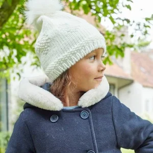 magasin pour Ensemble Cœurs Fille Bonnet + Snood + Gants écru – Vertbaudet 10