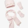 Ensemble Fille Bonnet + écharpe + Gants Rose – Vertbaudet site pas cher 8