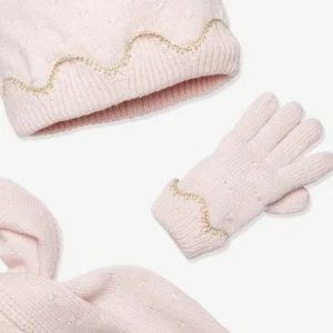 Ensemble Fille Bonnet + écharpe + Gants Rose – Vertbaudet magasins pas chers 10