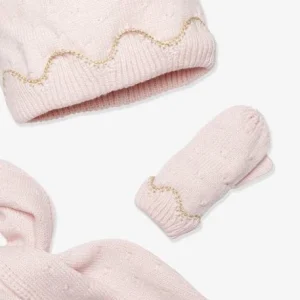 Ensemble Fille Bonnet + écharpe + Gants Rose – Vertbaudet site pas cher 12