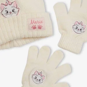 Ensemble Fille Disney® Marie Les Aristochats Bonnet + Gants Beige Chiné Et Rose – Disney Meilleur Service 6