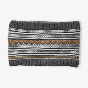 Promotio de vente Ensemble Garçon Bonnet + Snood + Gants En Maille Jacquard Gris – Vertbaudet 16