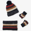 Ensemble Garçon Bonnet + Snood + Mitaines Marine – Vertbaudet outlet 16