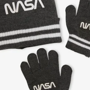 prix le plus bas Ensemble Garçon NASA® Bonnet + Gants Gris Anthracite – Nasa 6