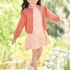 Ensemble Robe Et Cardigan Fille Pêche – Vertbaudet Distributeur Officiel 22