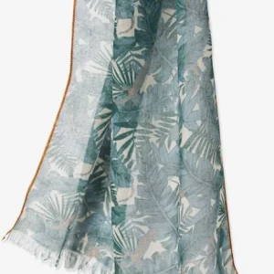 Foulard Garçon Imprimé Jungle Vert Grisé – Vertbaudet acheter en ligne 7