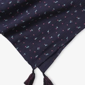 Foulard Imprimé Fleuri Fille Dark Bleu Indigo Imprimé – Vertbaudet boutique en ligne france 7