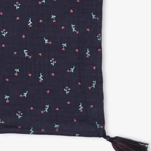 Foulard Imprimé Fleuri Fille Dark Bleu Indigo Imprimé – Vertbaudet boutique en ligne france 9