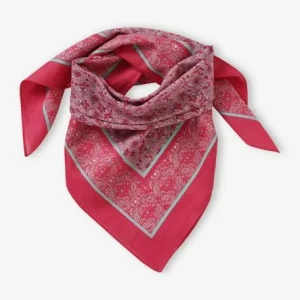 mode pas chere Foulard Personalisable à Imprimé Fleuri Fille Rose Imprimé – Vertbaudet 12