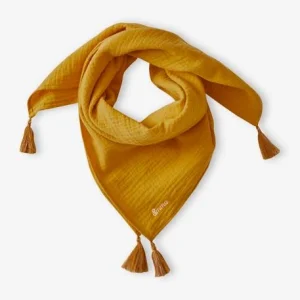 marque pas cher Foulard Uni Personnalisable à Pompons Fille Rose Pâle – Vertbaudet 18