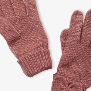 en ligne Gants Fille En Maille Avec Noeuds Bois De Rose – Vertbaudet 6