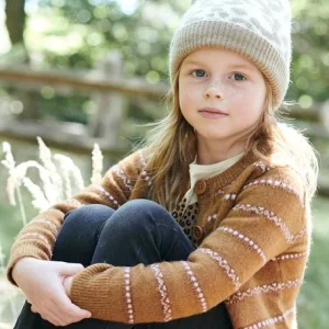 qualité d’originales Gilet à Rayures Jacquard Détails En Fil Brillant Fille Havane – Vertbaudet 10