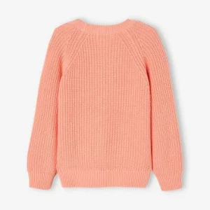 Gilet Maille Perlée Fille Corail – Vertbaudet magasin paris 10