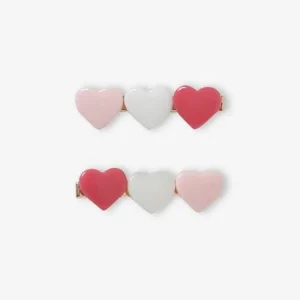 acheter Lot De 2 Barrettes Fille Coeurs Rose – Vertbaudet 11