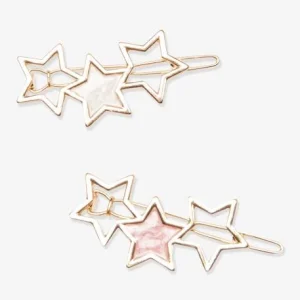 Lot De 2 Barrettes Fille étoiles Doré – Vertbaudet magasin en ligne france 7