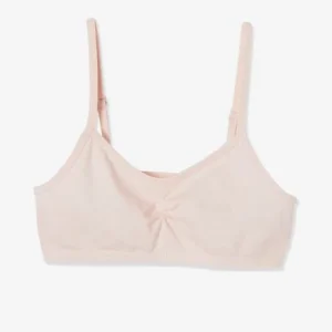 mode pas chere Lot De 2 Brassières Fille En Microfibre Rose Clair Uni – Vertbaudet 9