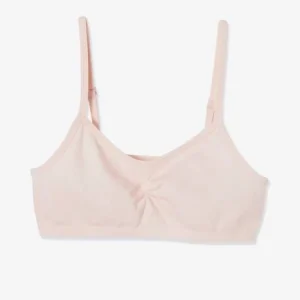 pas cher Lot De 2 Brassières Fille En Microfibre Rose Clair Uni – Vertbaudet 9