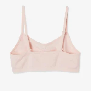 pas cher Lot De 2 Brassières Fille En Microfibre Rose Clair Uni – Vertbaudet 13