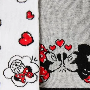 magasin Lot De 2 Paires De Chaussettes Disney® Minnie Gris Clair Bicolor/multicolor – Minnie 9