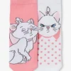 excellente qualité Lot De 2 Paires De Mi-chaussettes Disney® Marie Les Aristochats Blanc Et Rose – Disney 13