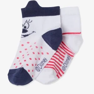 destockage Lot De 2 Paires De Mi-chaussettes Disney Minnie Et Figaro® Blanc – Minnie 7