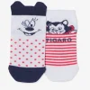 destockage Lot De 2 Paires De Mi-chaussettes Disney Minnie Et Figaro® Blanc – Minnie 11