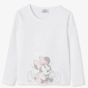 Lot De 2 T-shirts Fille Disney® Minnie Blanc Clair Uni Avec Decor – Minnie soldes luxe 9