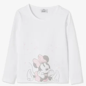 remise en ligne Lot De 2 T-shirts Fille Disney® Minnie Blanc Clair Uni Avec Decor – Minnie 9