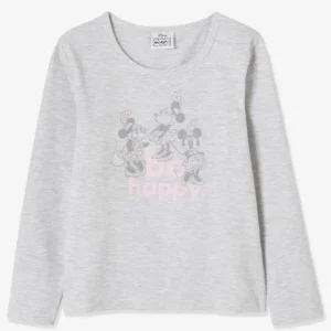 remise en ligne Lot De 2 T-shirts Fille Disney® Minnie Blanc Clair Uni Avec Decor – Minnie 11