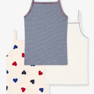 à prix d'occasion Lot De 3 Chemises à Bretelles Coeur Petite Fille – PETIT BATEAU Blanc – Petit Bateau 7